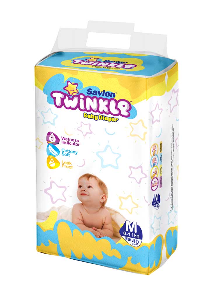 Twinkle Baby Belt Diaper Medium 40 pcs