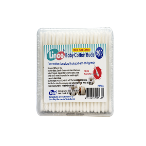 Linco Plastic Cotton Buds 200pcs (thick/box)