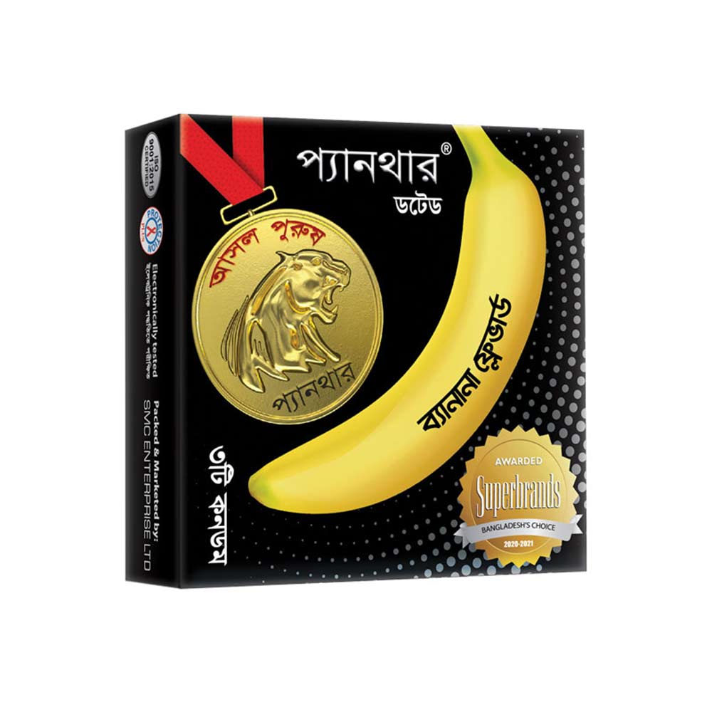 Panther Banana Flavored Condom 3pcs Box