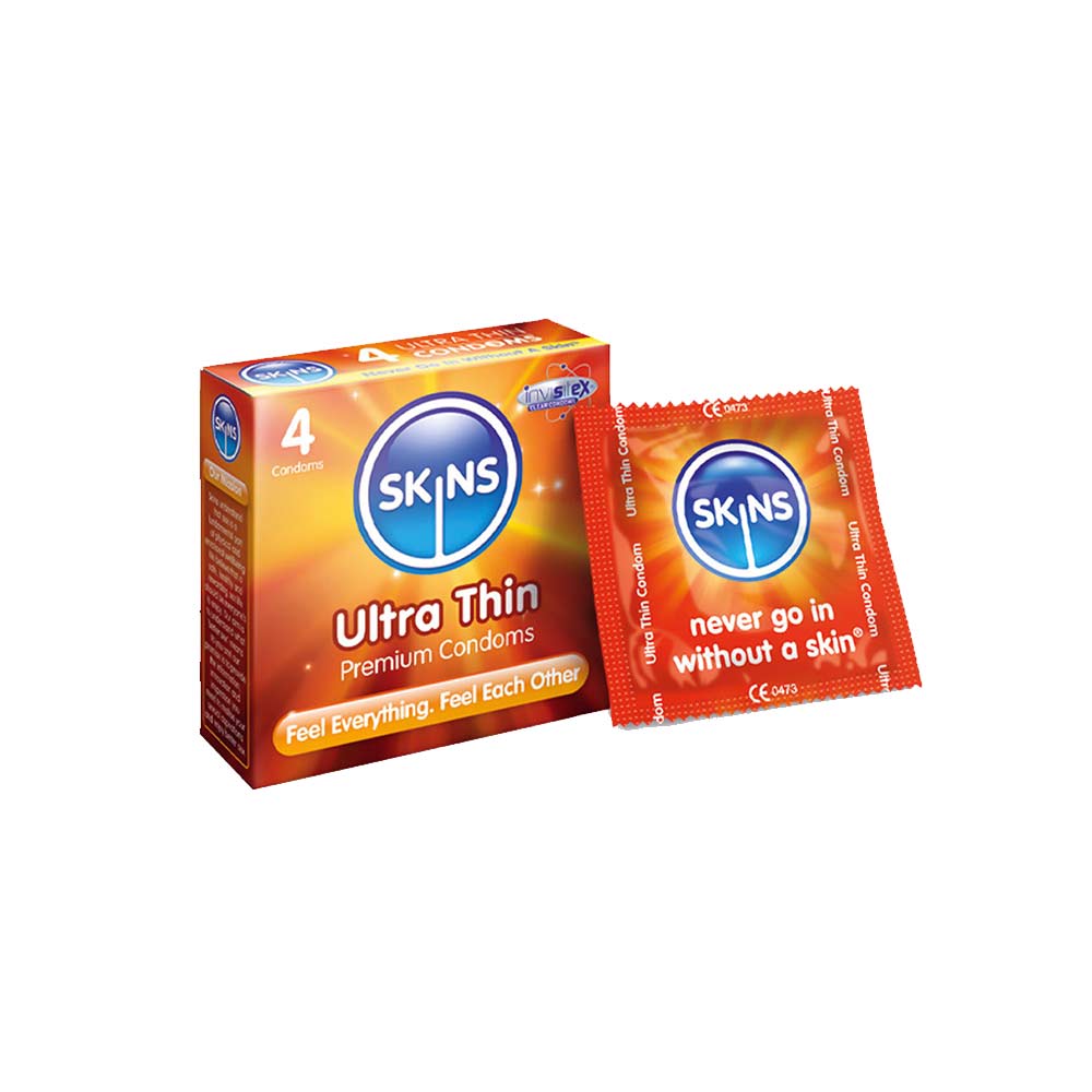 SKINS Ultra Thin Condoms 4pcs Box
