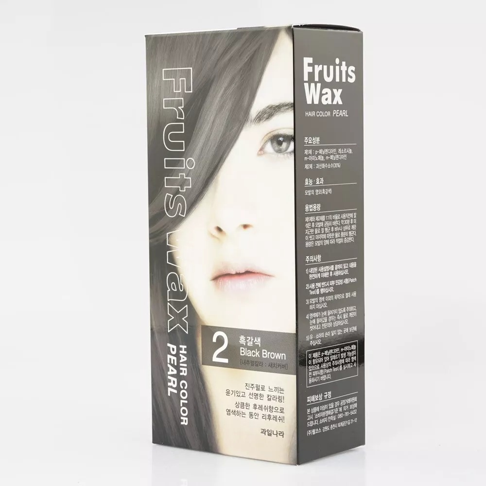 Fruits Wax Pearl Hair Color -Black brown -120gm