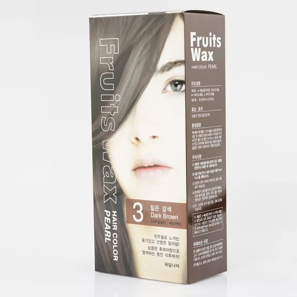 Fruits Wax Pearl Hair Color -Dark brown -120gm