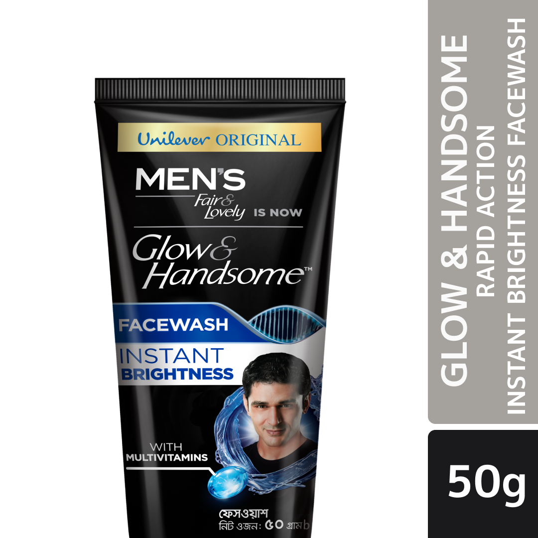 Glow & Handsome Facewash Rapid Action Instant Brightness 50g