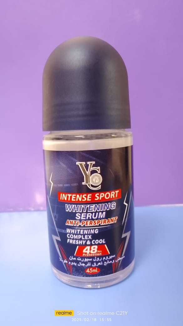 YC Intense Sport Roll On Whitening Serum Anti Perspirant 45ml